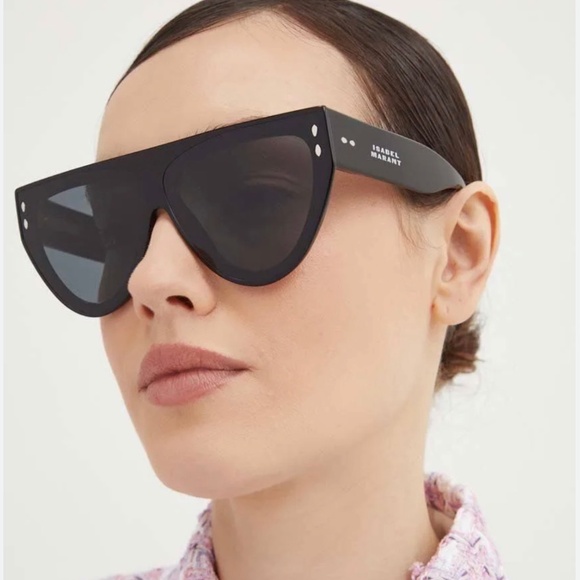 New! Isabel Marant IM0171/G/S 807IR Black Flattop Sunglasses, Authentic main image 9